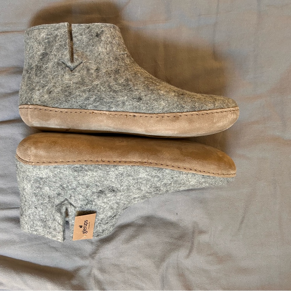 Glerups Slipper Boots with Leather Soles - NWT, Size 13 (EU 47)